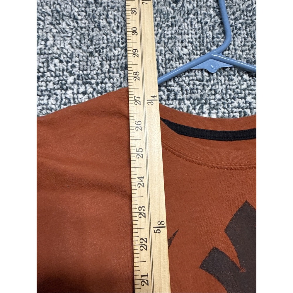 Star Wars Rebels Logo Men's Long Sleeve T-Shirt Size Large Burnt Orange Tee - Picture 9 of 13